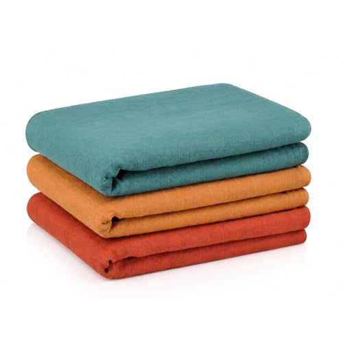 Muslin Swaddle Blankets for Newborn, 3 Pack Large 47 x 47 Receiving Blankets, Soft Breathable Muslin Baby Blankets for Boys & Girls, Unisex Swaddle Wraps for Baby Essentials