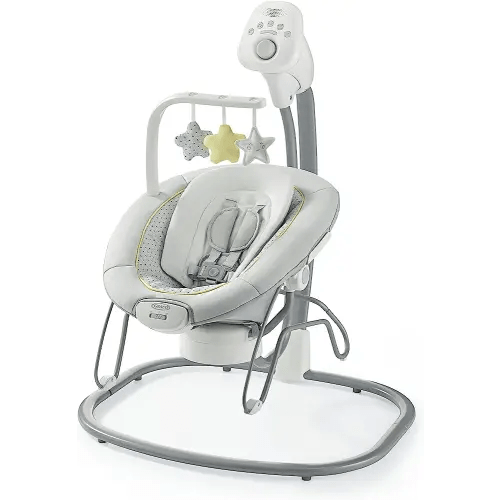Graco Sway2Me Portable Baby Swing and Bouncer Seat with Music, Sounds, and Adjustable Settings, Watson Collection