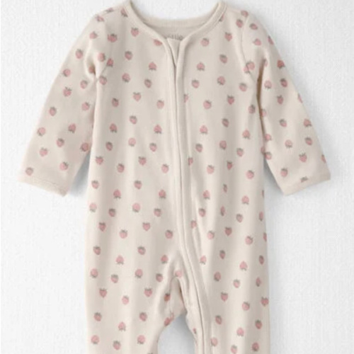 Baby Girl Organic Cotton Sleep & Play Pajama in Strawberry - Little Planet | Carter's