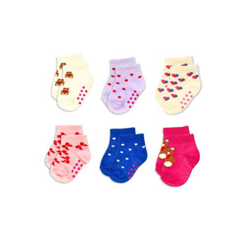 Wonder Nation Baby and Toddler Ankle Socks, 6-Pack, Sizes 0M-18M