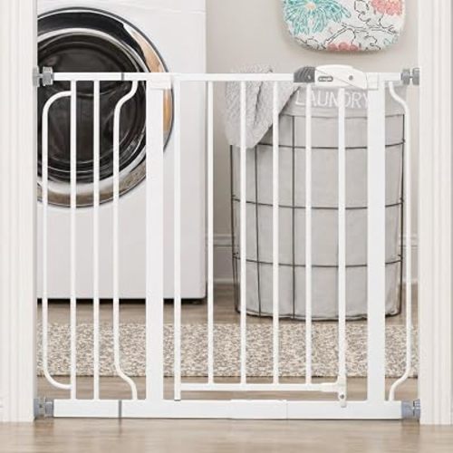 Regalo Safety 29"-38.5" Easy Step Baby Gate, Bottom of Stairs & Doorways