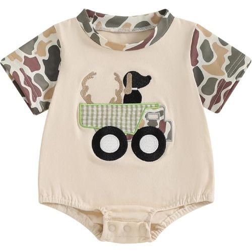 Baby Boy Clothes Summer Baby Boy Bubble Romper Short Sleeve Jumpsuit One Piece Outfit Newborn Infant Clothing