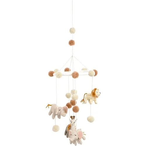Crane Baby Safari Nursery Ceiling Hanging Decor Boho Jungle Animals Room Decor for Babies Crane Baby, Safari Nursery Decor for Boys and Girls, Ceiling Hanging, 11" x 28", Jungle Nursery Decor