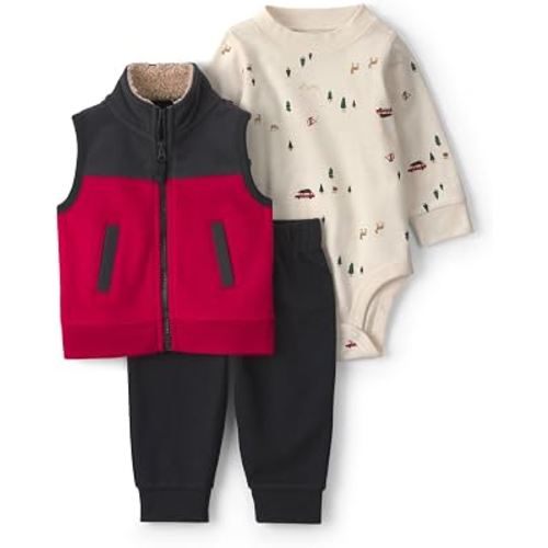 Carter's Baby Boys' 3-piece Bodysuit Pant Sets