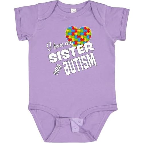 inktastic I Love My Sister with Autism Baby Bodysuit