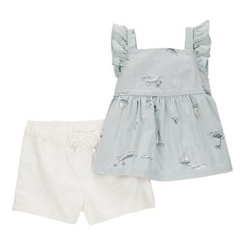 Baby Girl Carter's 2-Piece Flutter Tank & Pull-On Short Set