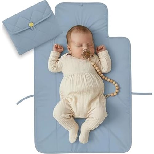 Portable Diaper Changing Pad - Soft and Easy to Clean Diaper Changing Mat for Babies - The Perfect Lightweight and Foldable Pad for Traveling