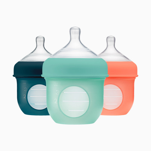 Boon NURSH Silicone Pouch Bottles - Mint, 4 Oz