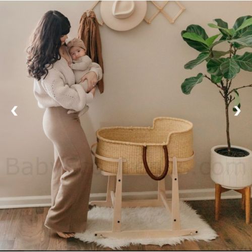 Bassinet Stand | Addy & Sage Rocking Stand for Ghanaian Bolga Bassinets | Baby Eco Trends