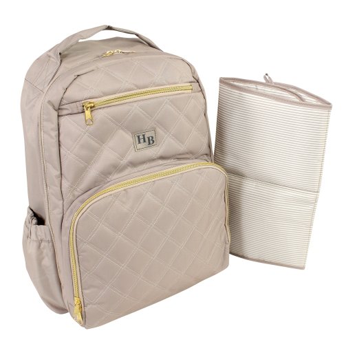 Hudson Baby Premium Diaper Bag Backpack and Changing Pad, Taupe, One Size - Taupe - One Size