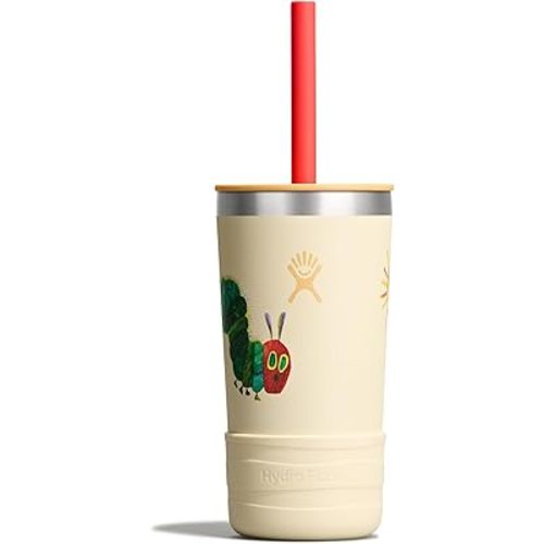 Hydro Flask Kids 12 Oz Tumbler with Lid and Straw - Insulated Stainless Steel World of Eric Carle™ Caterpillar