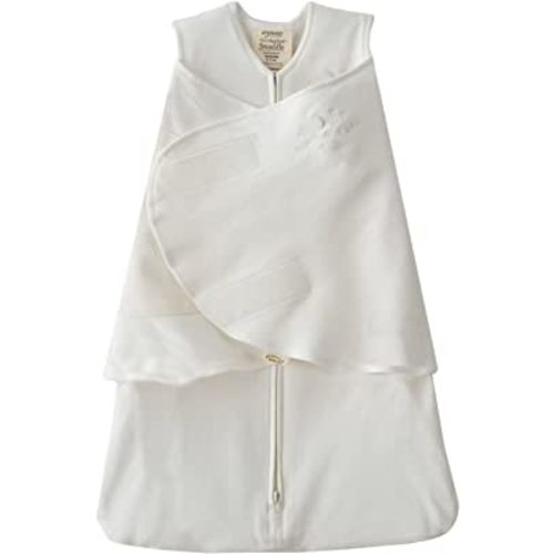 HALO 100% Cotton Sleepsack Swaddle, 3-Way Adjustable Wearable Blanket, TOG 1.5, Natural, Newborn (Pack of 1)