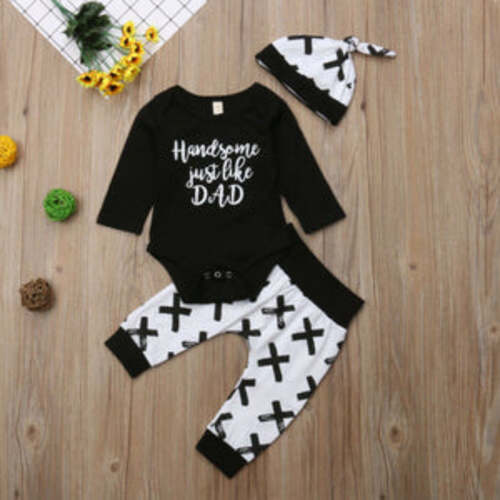 Handsome Just Like Dad 3 Piece Outfit