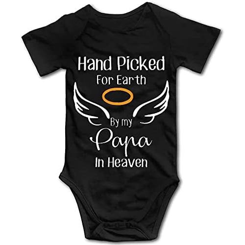 Hand Picked for Earth -Family Unisex-Baby Bodysuit Blue Short Sleeve0-24 Months Newborn Gift