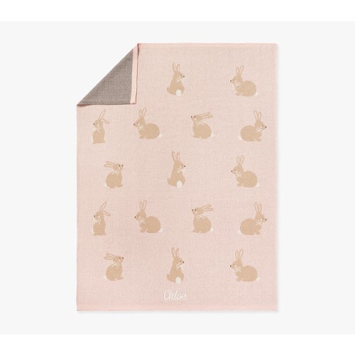 Giraffe Intarsia Baby Blanket