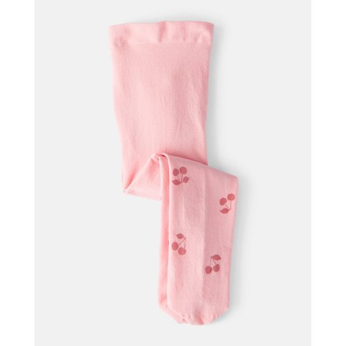 Baby Girl Cherries Print Tights - Pink | Carter's