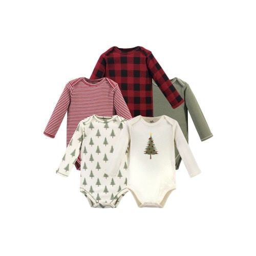 Organic Cotton Long-Sleeve Bodysuits, 0-3M