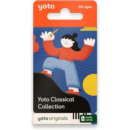 YOTO Classical Collection – 4 Kids Musical Audio Cards for Use with Player & Mini All–in–1 Audio Device, Educational & Screen–Free Listening with Relaxing Music for Naptime Bedtime & Winding Down