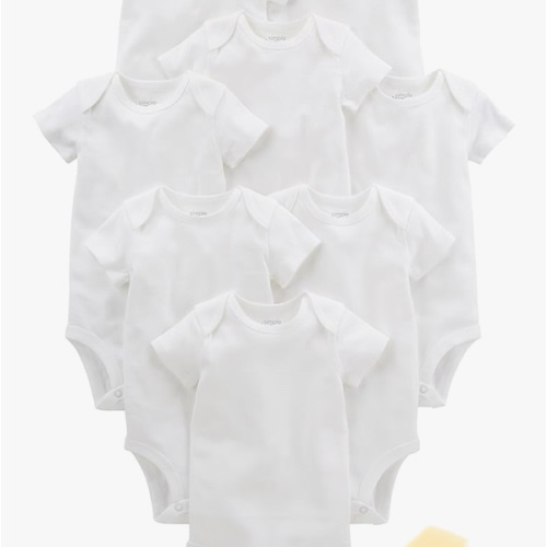 3-6M Simple Joys by Carter's 8-Pack Short-Sleeve Bodysuit