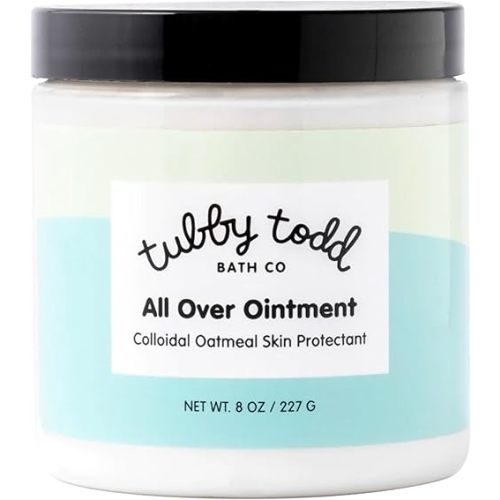 TUBBY TODD All Over Ointment - Baby Eczema Cream, Everyday Multi-Purpose Sensitive, Dry, Irritation Baby Skin Relief Cream, Steroid & Gluten Free, Fragrance Free - 1 Pack, 8 Oz