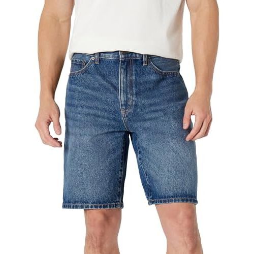 Amazon Essentials Men's Rigid Relaxed-Fit Jean Shorts