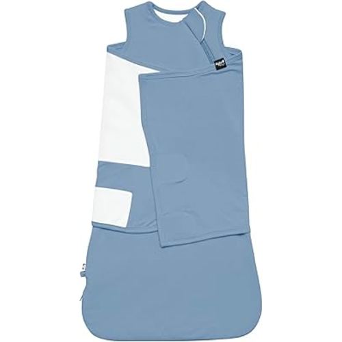 KYTE BABY Unisex Rayon Made from Bamboo Sleep Bag Swaddler for Babies, 1.0 Tog, Slate, X-Small