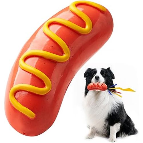 LiuMelinda Dog Chew Toys for Aggressive-Chewers - Indestructible Dog Toy for Aggressive Chewer,Tough Chew Toys for Dogs (Rubber)