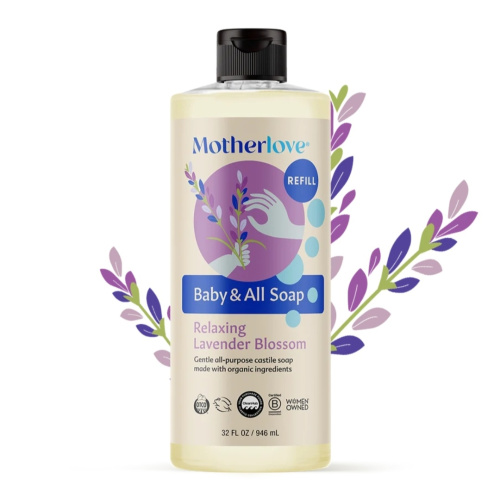 Baby & All Non-Toxic Foaming Castile Soap - Relaxing Lavender Blossom