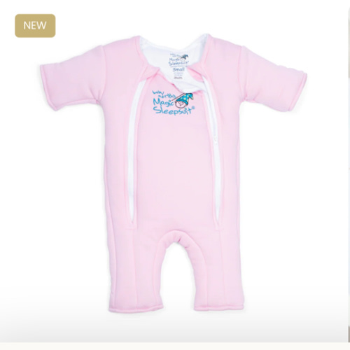 Pink Baby Merlin’s Magic Sleepsuit – Cozy 100% Cotton Baby Sleepwear