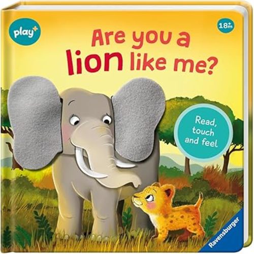 Ravensburger Play+ are You a Lion Like Me? | Touch & Feel Storybook | Encourages Animal Recognition & Fine Motor Skills