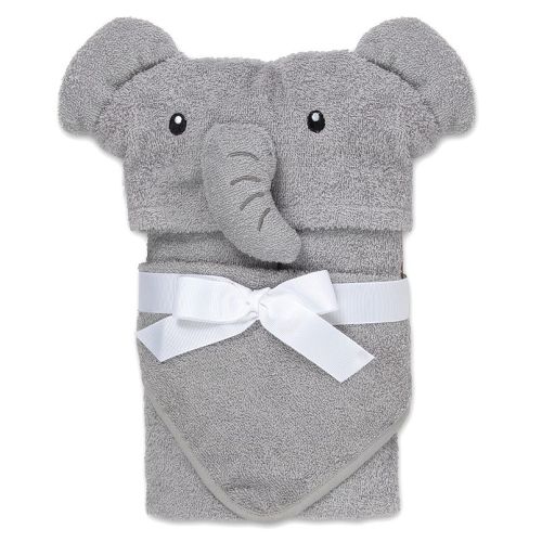Baby Essentials Round Animal Hooded Towel & Washcloth Set
