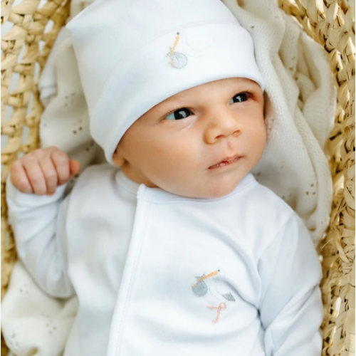 Unisex Baby Converter - Pima Cotton - Magnolia Baby Vintage Stork newborn