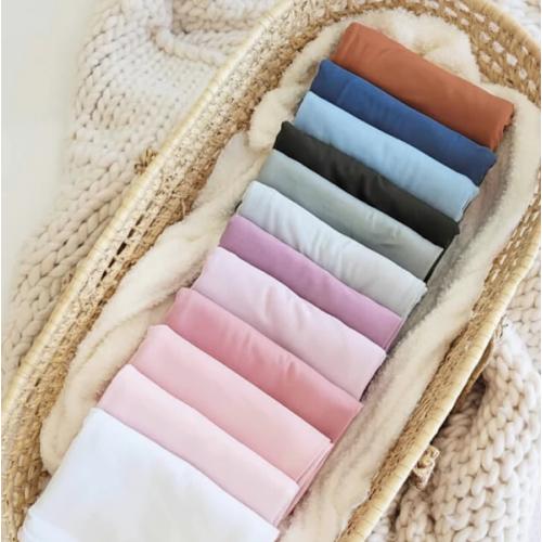All Solid Bamboo Knit Swaddle Blankets