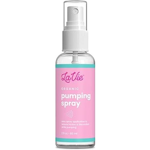 2 oz LaVie Organic Pumping Spray | Breast Pumping Oil | Flange Spray Lubricant Prevents Sore Nipples | Breastfeeding Essentials