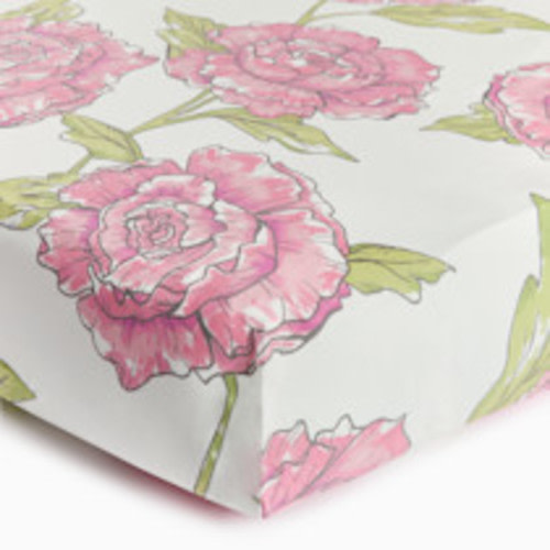 Soundly Percale Organic Crib Sheet - Floral