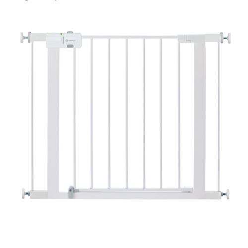 Safety 1st Easy Install Walk Thru Baby Gate for Doorway With Door, Dog Gates, Fits 29"-38", Easy Install 28" Tall, White