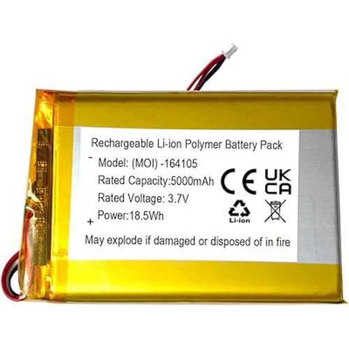 5000mAh Battery Replacement for Vtech RM7764-2HD, RM5854HD, RM7766HD,VM5263, VC2105, RM7868 2HD, VM928HD, VM901, RM5766HD, VM919HD, Leapfrog LF915, LF920, LF930 HD Video Baby Monitor