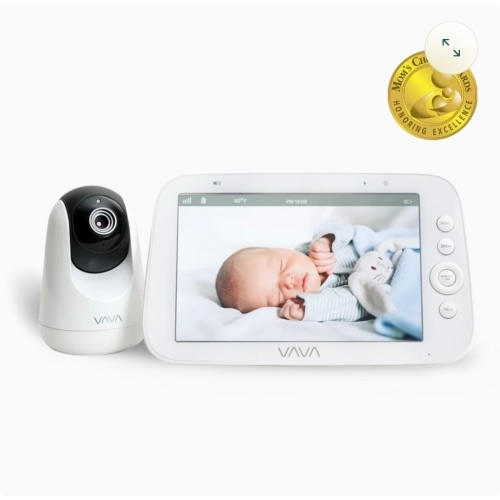 VAVA 1080P 8" Video Baby Monitor | Large Screen, Pan & Tilt, 2.4GHz