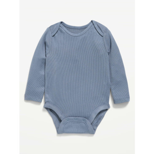 SoftMode Printed Long-Sleeve Ribbed Bodysuit for Baby