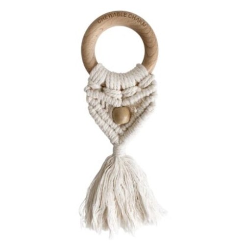 Celeste Macrame Teether, Natural