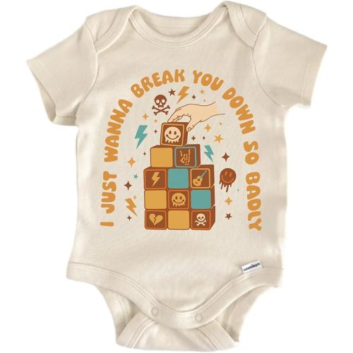 Punk Emo Ska Music Break You Down - Baby Boy Girl Clothes Bodysuit Funny Cute