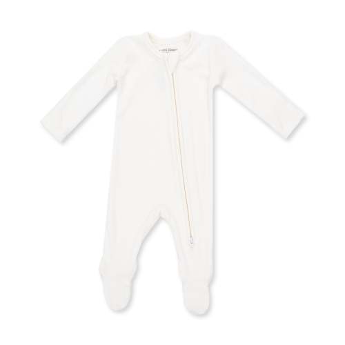 Solid Snow White - 2 Way Zipper Footie – Angel Dear
