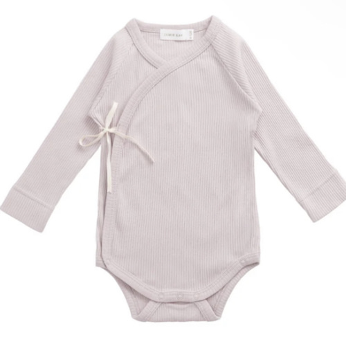 Organic Cotton Modal Marina Long Sleeve Bodysuit - Violet Tint – Jamie Kay USA