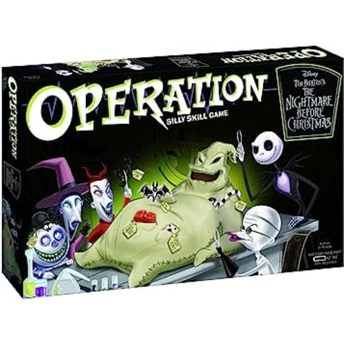 Operation: Disney The Nightmare Before Christmas Board Game | Collectible Operation Game | Featuring Oogie Boogie & Nightmare Before Christmas Artwork, 1+ Players