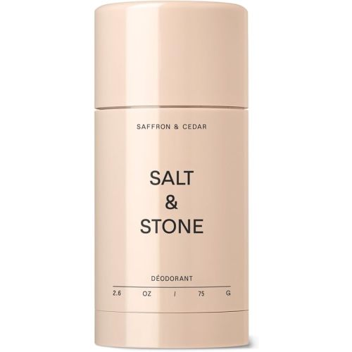 Salt & Stone Aluminum-Free Deodorant for Women & Men Saffron & Cedar 2.6 oz