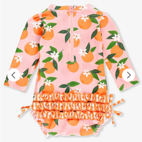 Long Sleeve One Piece Rash Guard | RuffleButts & RuggedButts