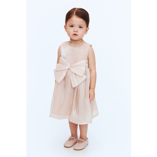 Bow-detail Organza Dress
