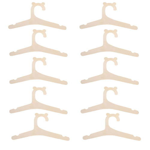 LAMIRO Newborn Hangers for Baby Clothes,Baby Children Wooden Hangers for Clothes Hangers - 10 Pcs,9 inch