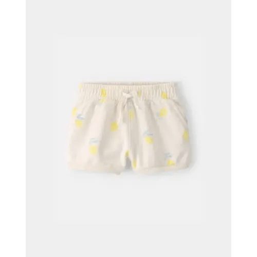Baby Girl French Terry Shorts - Ivory | Carter's