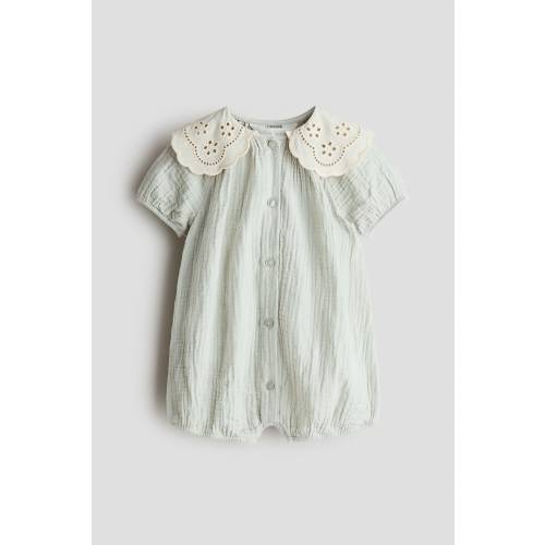 COTTON MUSLIN ROMPER SUIT